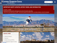 Tablet Screenshot of chaparral.demingps.org
